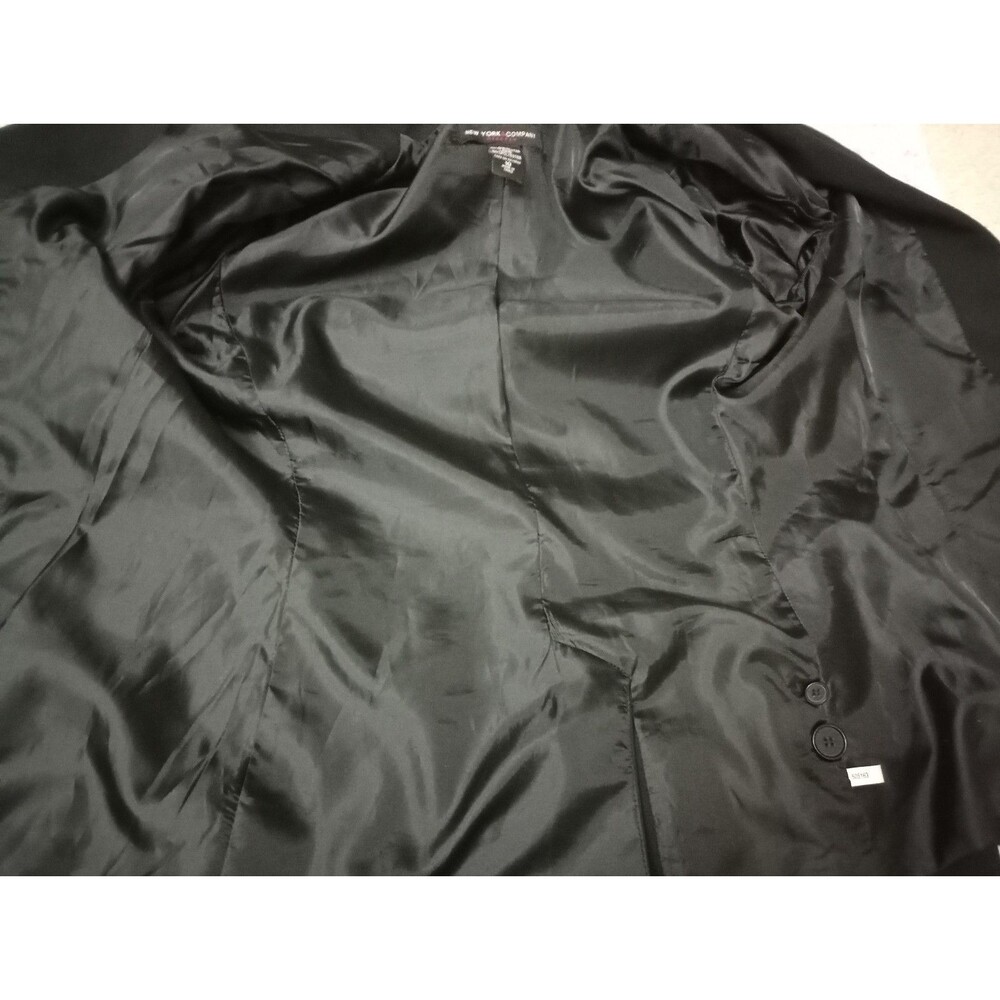 New York & Company Black One Button Blazer Size 10 - Picture 6 of 8